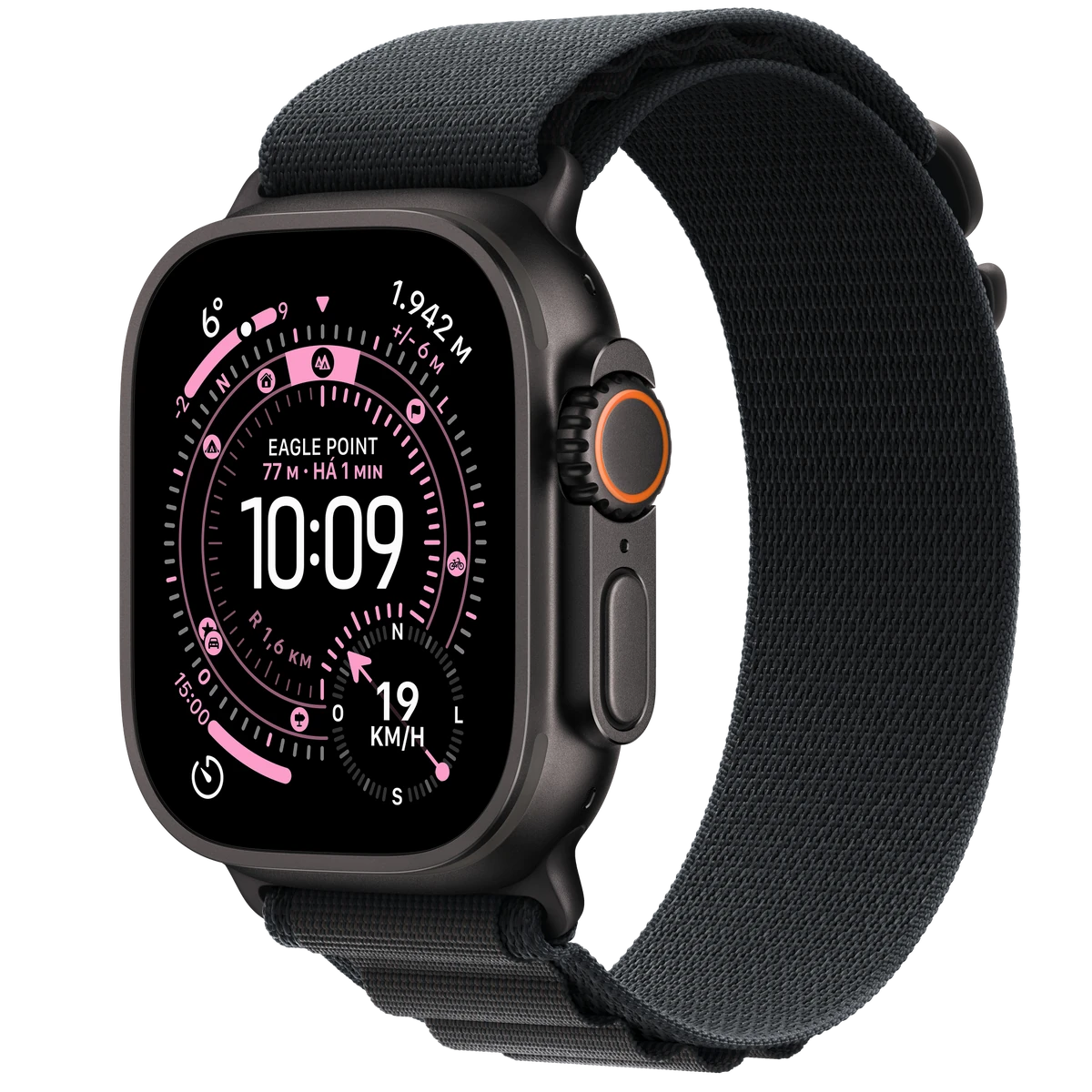 Apple Watch Ultra 3 em titânio preto